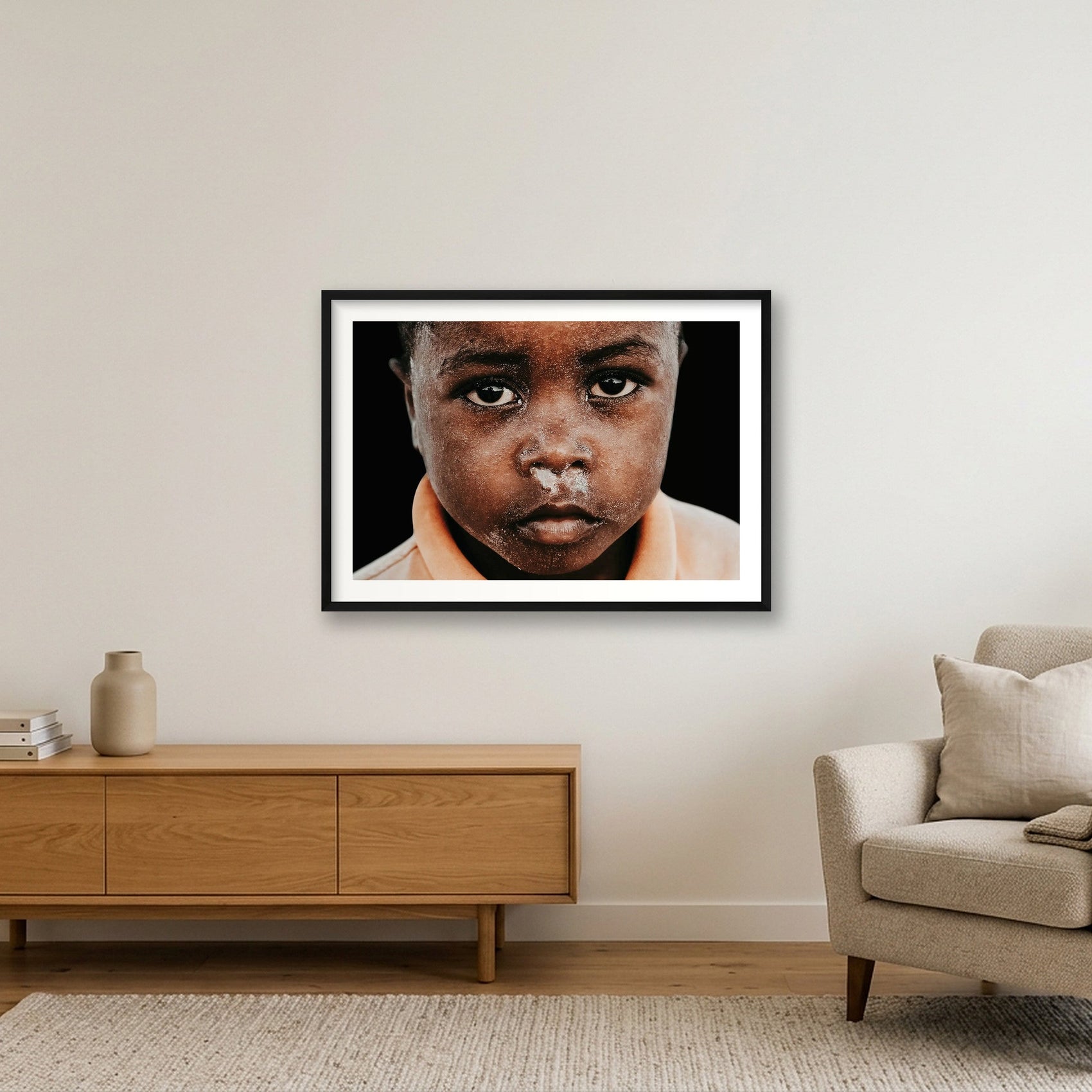 55 — 84×59cm, 33×23" Black Frame