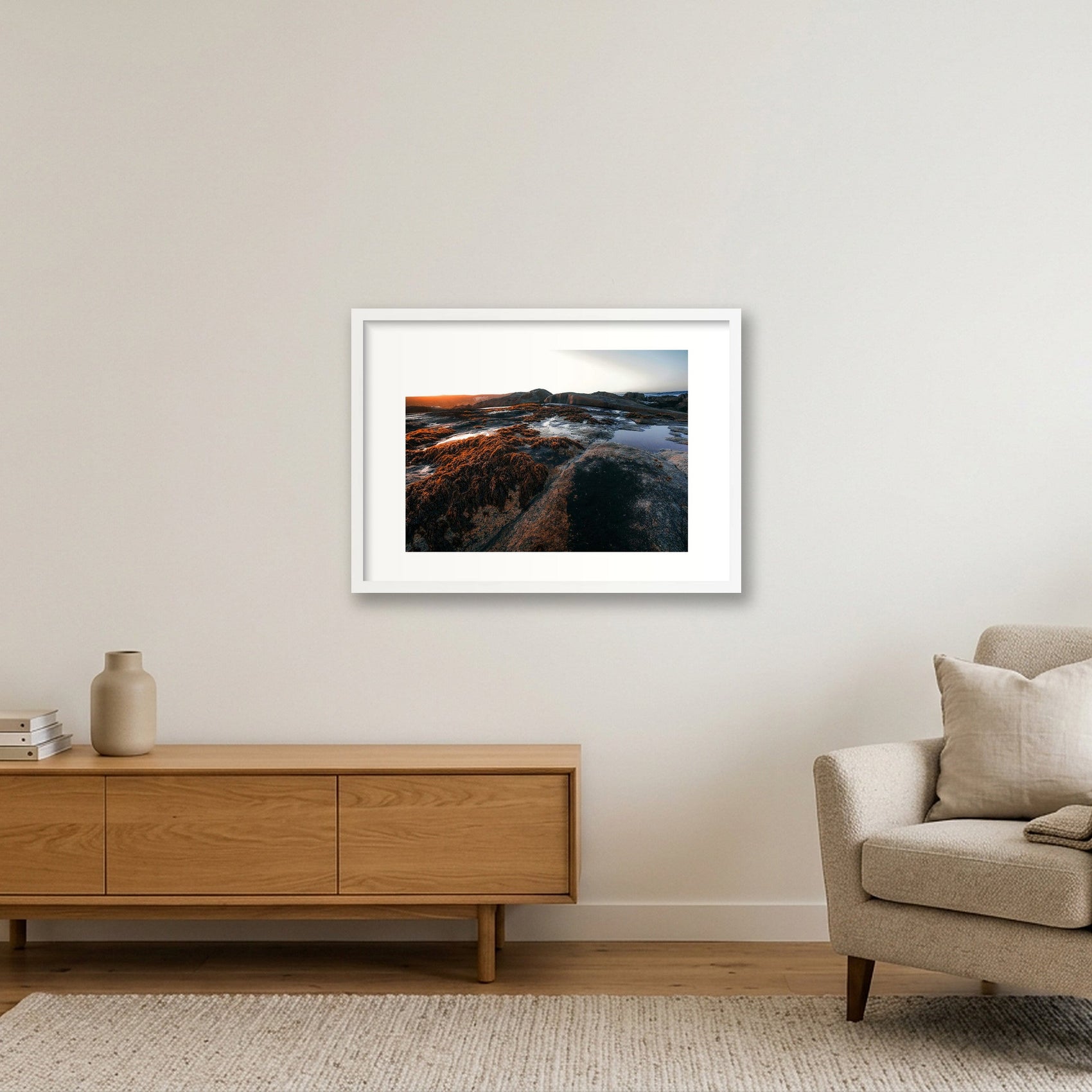 1392 — 59×42cm, 23×17" White Frame