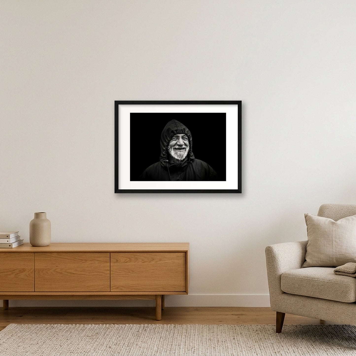 133  — 59×42cm, 23×17" Black Frame