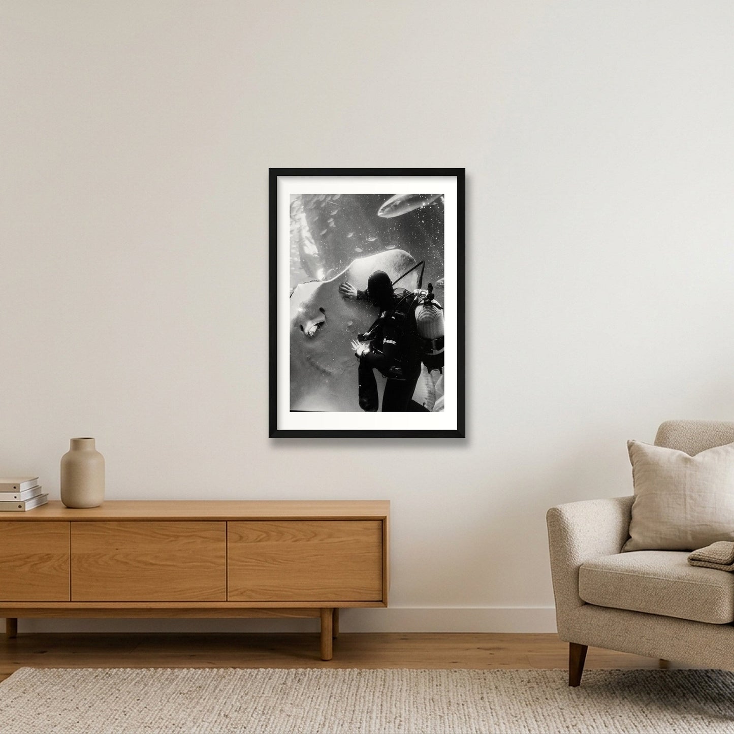 1861 — 42×59cm, 17×23" Black Frame