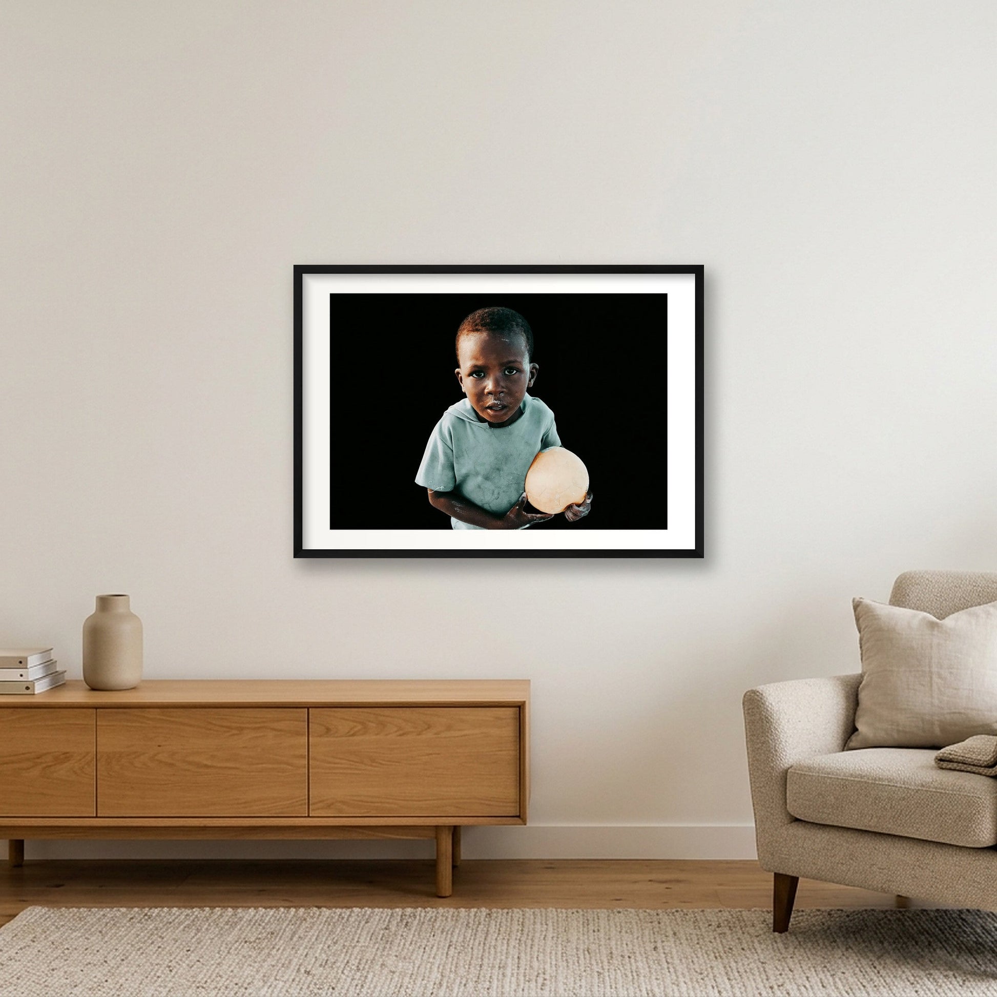 74 — 84×59cm, 33×23" Black Frame
