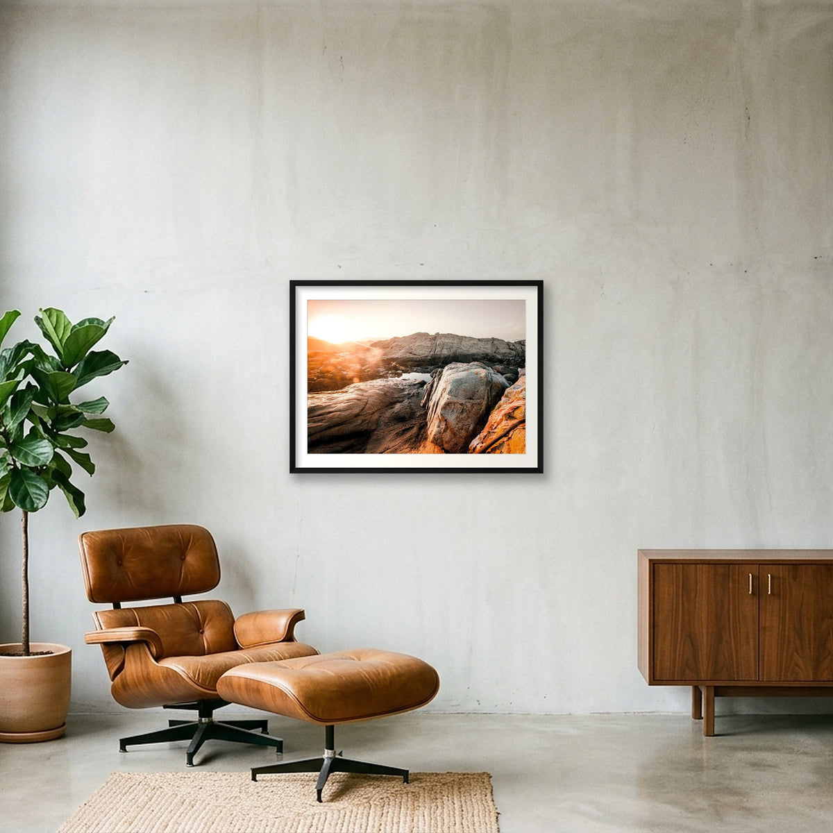 155  — 80×60cm, 31×24" Black Frame