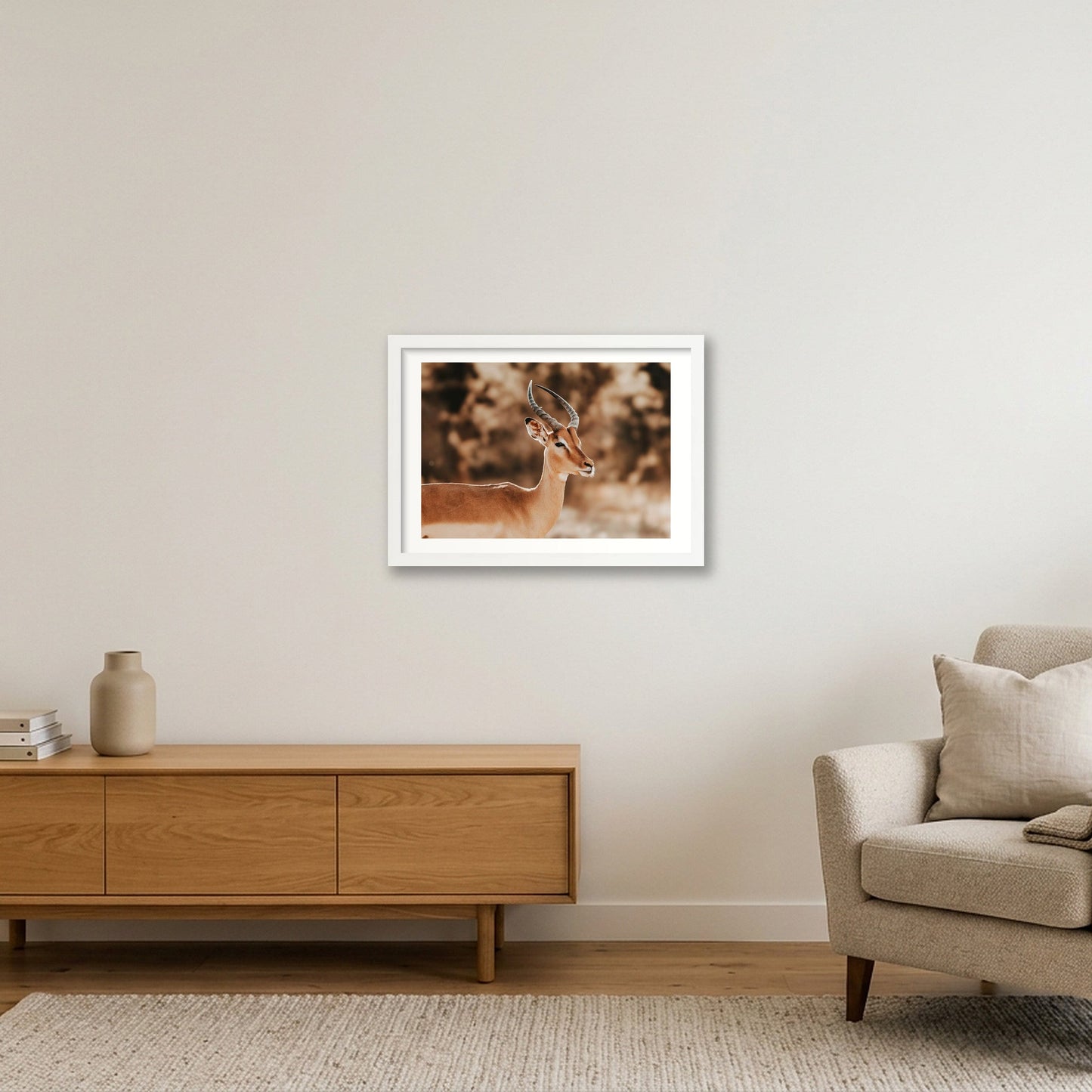 444 — A3 (42×30cm, 17×12") White Frame