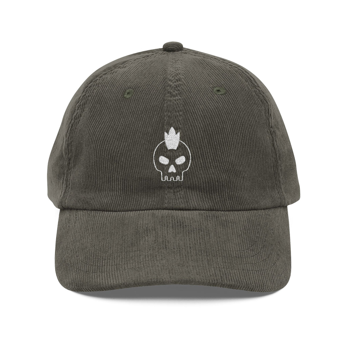 Skull Embroidered Corduroy Hat Vintage Biker Cap Gift For Him Skeleton Dad Hat Streetwear Rider Gift Motorcycle Style Cap