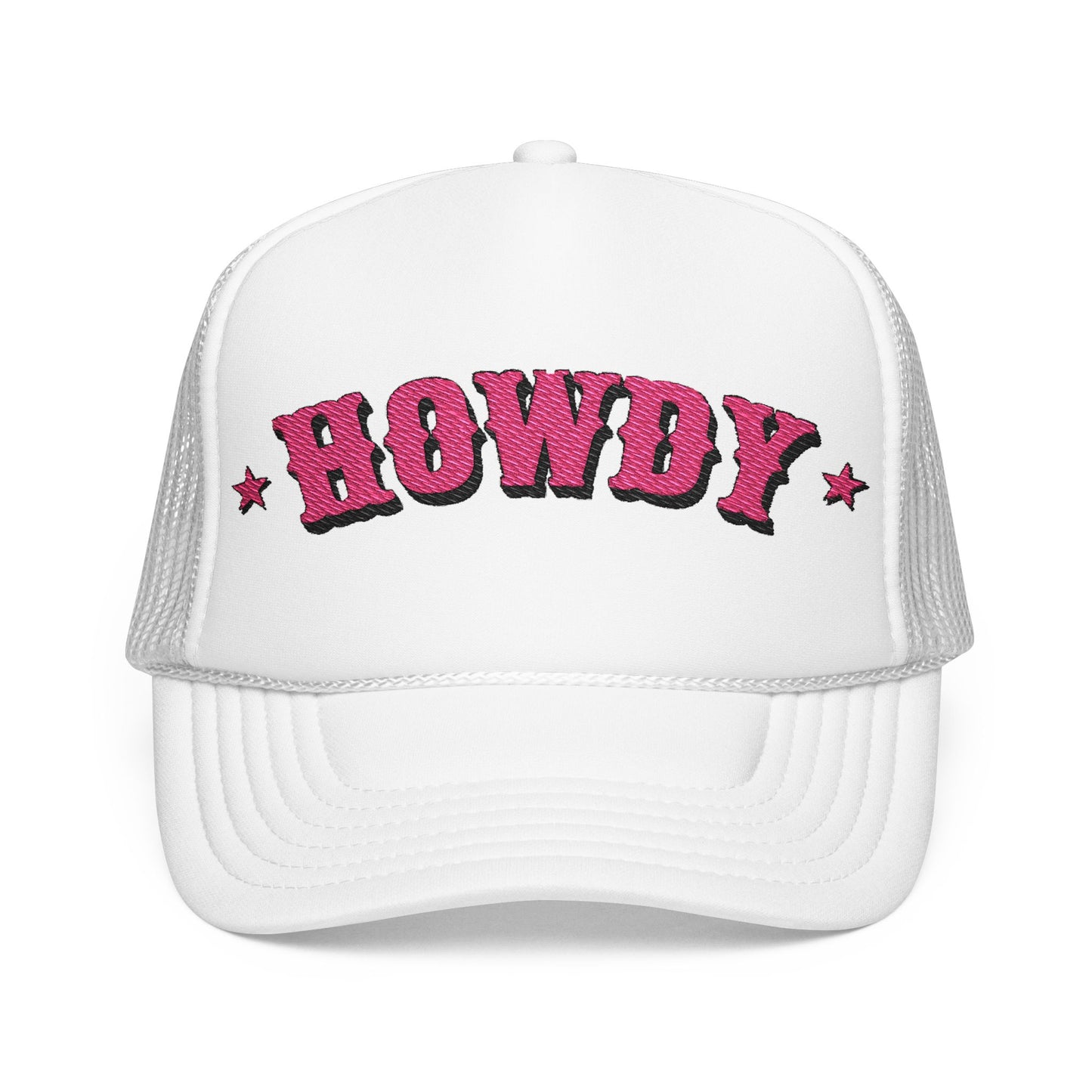 Pink Howdy Trucker Hat Cute Western Baseball Cap Cowgirl Bachelorette Gift Country Music Festival Hat Girly Ranch Style Cap Girlfriend Gift