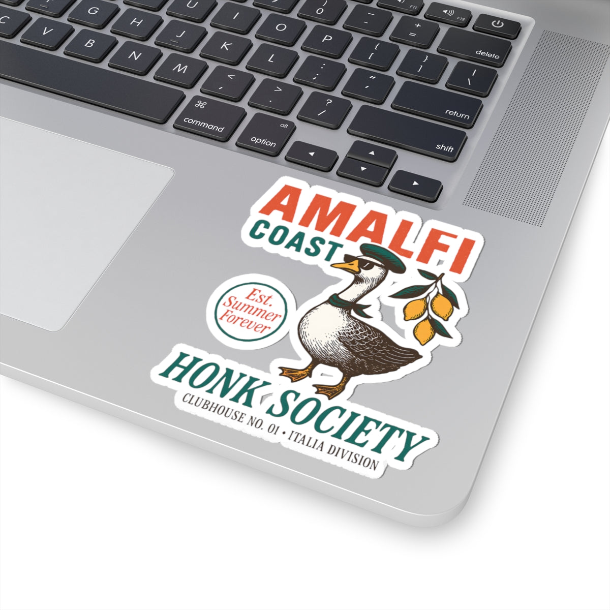 Amalfi Coast Goose Sticker Italian Summer Travel Lover Gift For Silly Goose Lover Coastal Vacation Decal Cute Europe Gift For Italy Lover