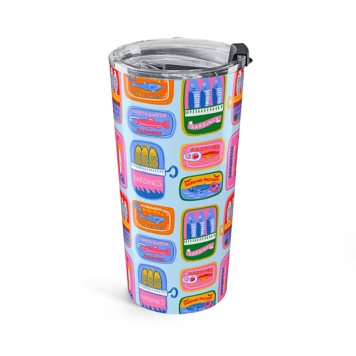 Portugal Tumbler Gift For Traveler Sardine Cup Portugal Souvenir Coffee Tumbler Beach Lover Gift Lisbon Travel Mug Summer Drink Cup