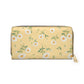 Floral Purse For Spring Fashion Daisy Wallet Gift For Wife Summer Travel Organizer Yellow Clutch Birthday Present For Sister Daily Accessory