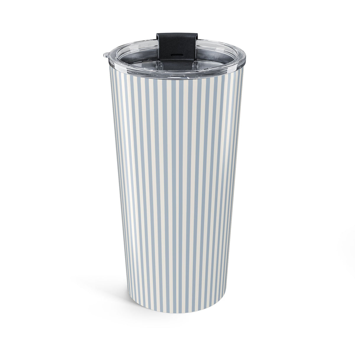 Personalized Tumbler Present For Her Custom Drinkware Friend Mug Blue Stripe Coworker Keepsake Travel Cup Birthday Surprise Chic Accessory