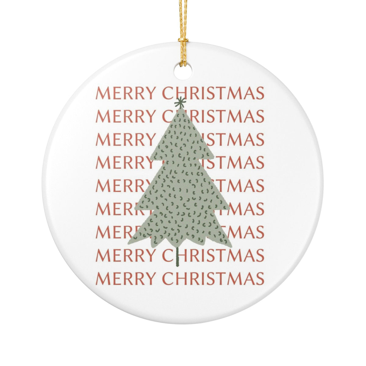 Christmas Tree Ornament For New Home Gift Neutral Holiday Keepsake For First Christmas Boho Tree Decor For Mom Gift Sage Green Ornament