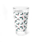 Holly Sprig Pint Glass Brother Gift Sister Present Holiday Barware Seasonal Mixer Cup Winter Table Accent Decor Charm Drinkware Entertaining