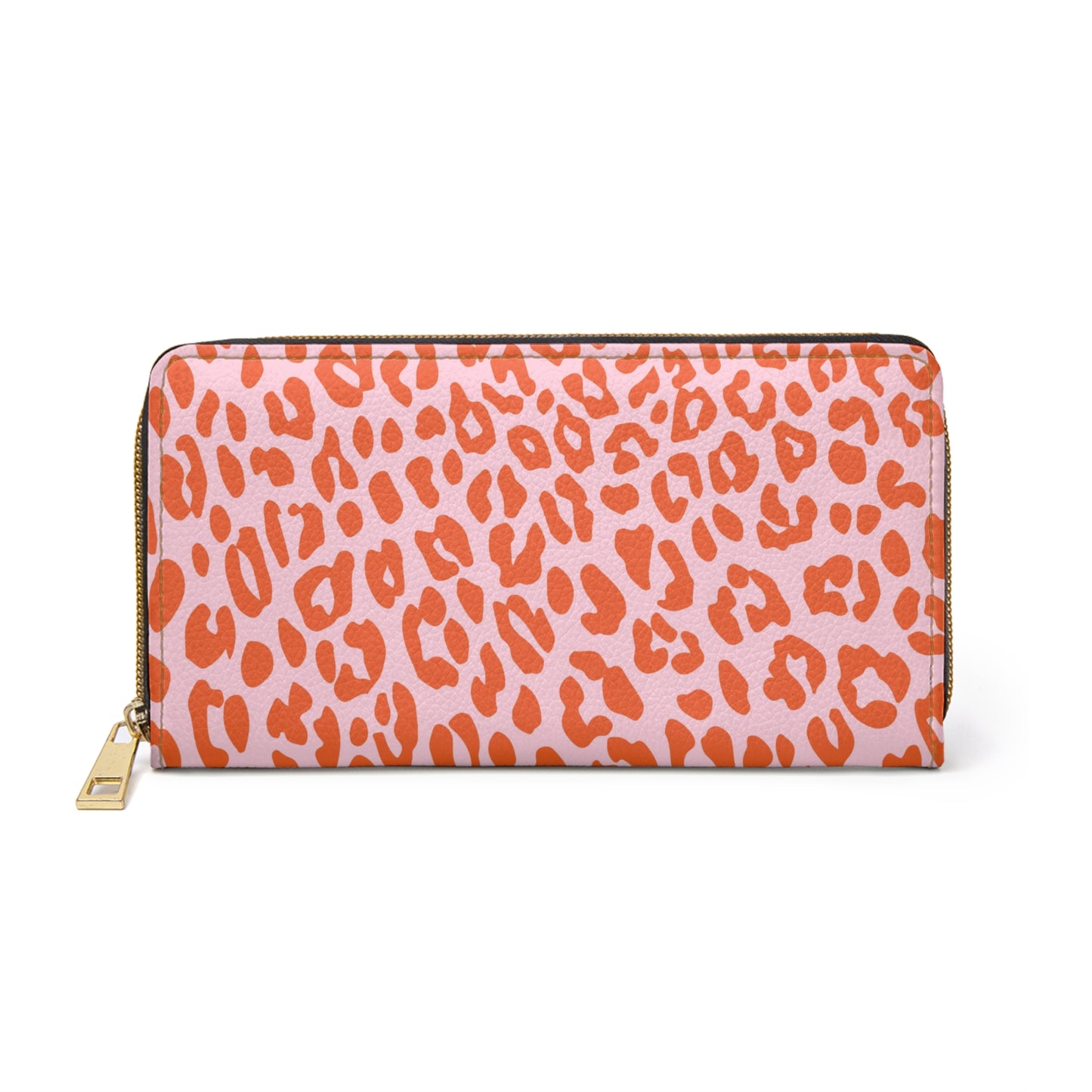 Pink Leopard Purse Gift For Girlfriend Trendy Wallet Travel Organizer Zip Around Clutch Birthday Present Sister Fashion Accessory Daily