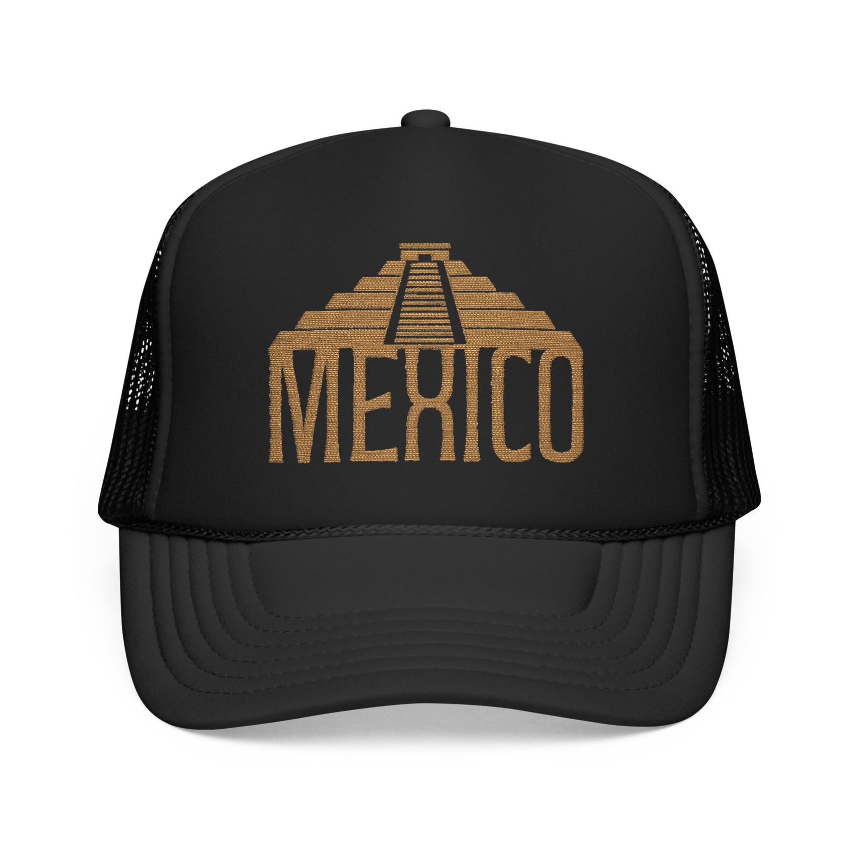 Mexico Hat Trucker Cap Travel Hat Embroidered Mexico Cap Pyramid Hat Vacation Hat Beach Hat Summer Travel Cap Gift Mexican Travel Gift