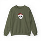 Embroidered Skull Christmas Sweatshirt For Her Goth Holiday Crewneck Gift For Best Friend Alt Winter Pullover For Him Spooky Santa Top Teen