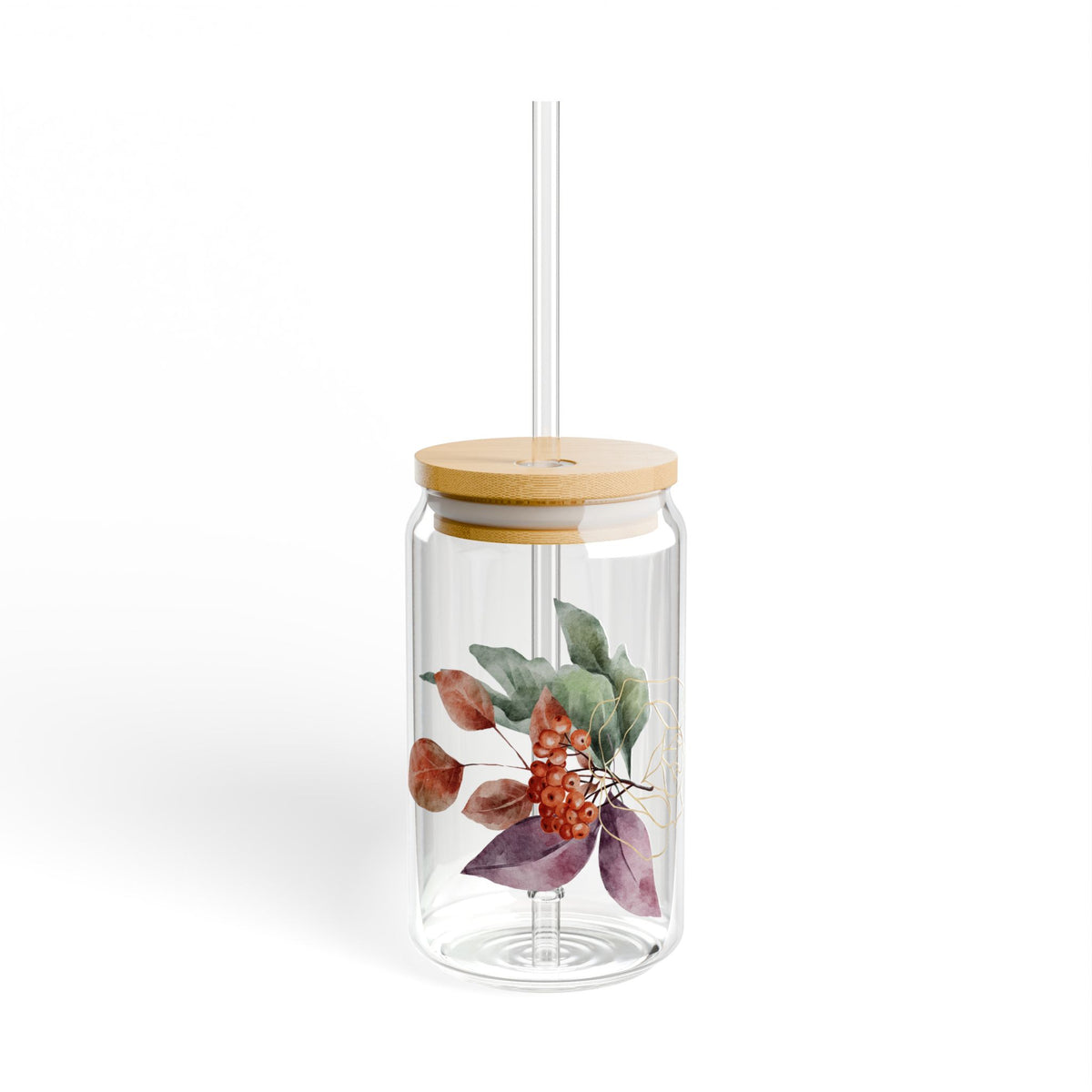 Sipper Glass Wildflower Kitchen Cup Floral Drinkware Cottagecore Gift Rustic Home Decor Spring Brunch Present For Her Tea Lover Housewarming