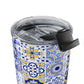 Mediterranean Summer Tumbler for Coastal Kitchen Lovers Italian Cafe Aesthetic Greek Island Decor Portuguese Travel Gift For Travelers Mug