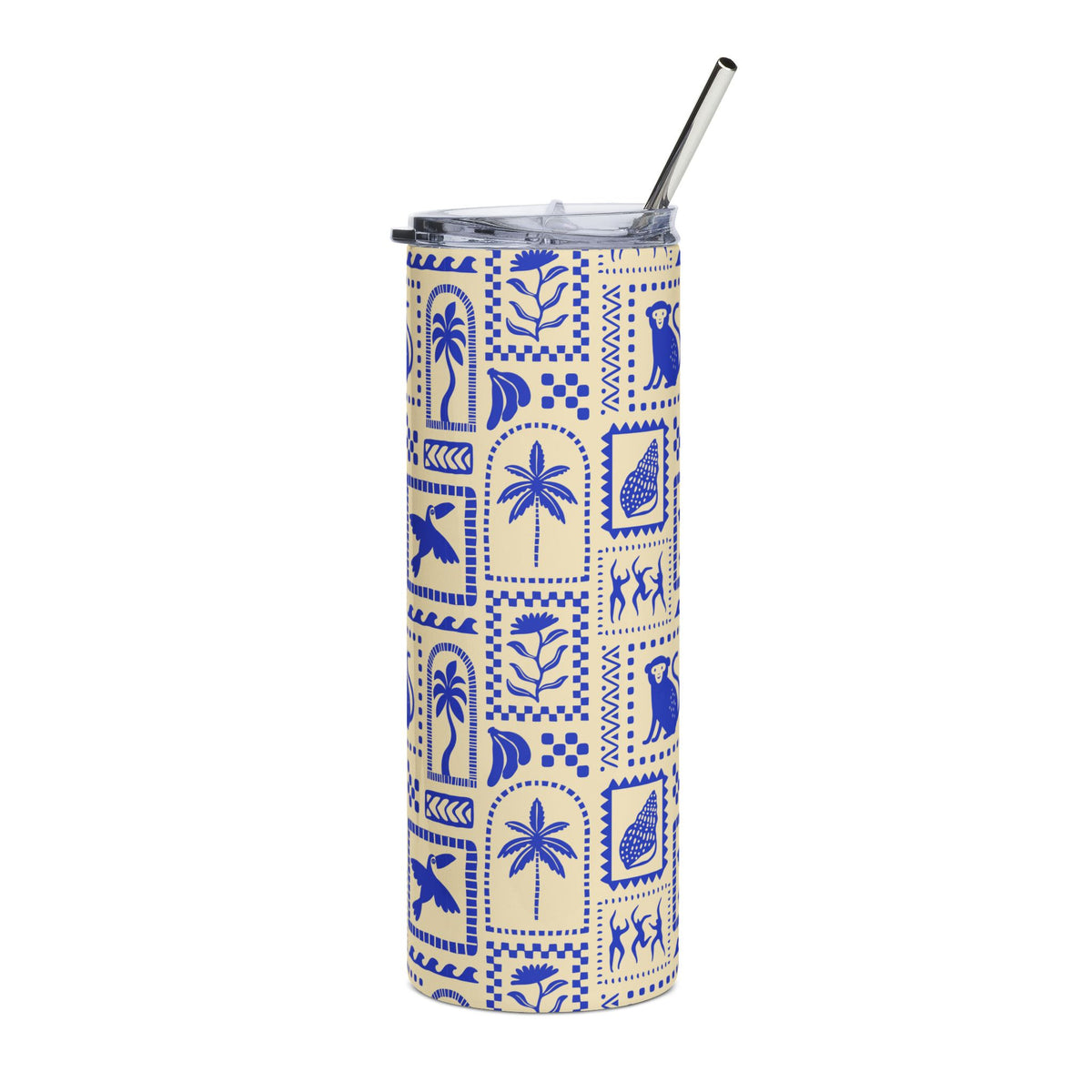 Tropical Travel Tumbler Vacation Gift Beach Lover Drinkware Resort Coffee Cup Island Adventure Poolside Cruise Hydration Companion