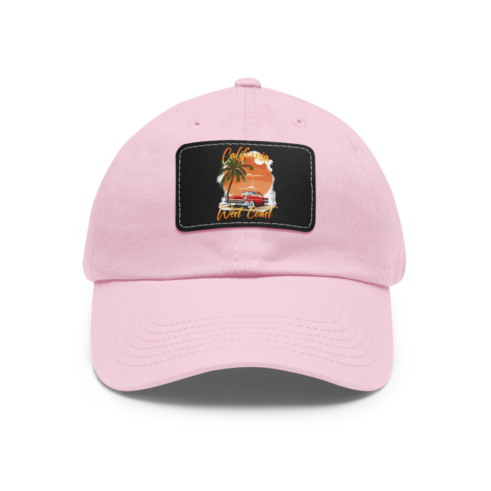 California Hat West Coast Cap Leather Patch Dad Hat For Beach Hat For Travel Gift For Summer Hat Coastal Style Cap Gift For Traveler Hat