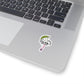 Cheeky Skull Cherry Sticker Gift For Teen Vinyl Decal Present For Friend Unique Punk Art Aesthetic Gothic Accessory Item For Her Design