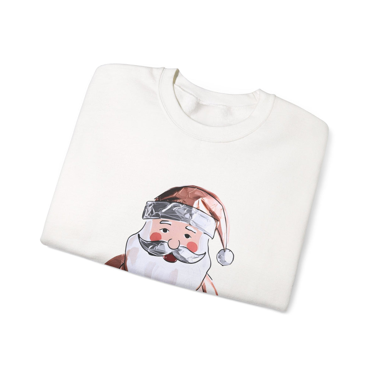 Blush Santa Sweatshirt For Cozy Holiday Style Cute Pink Christmas Pullover Whimsical Winter Crewneck Gift For Her Festive Fashion