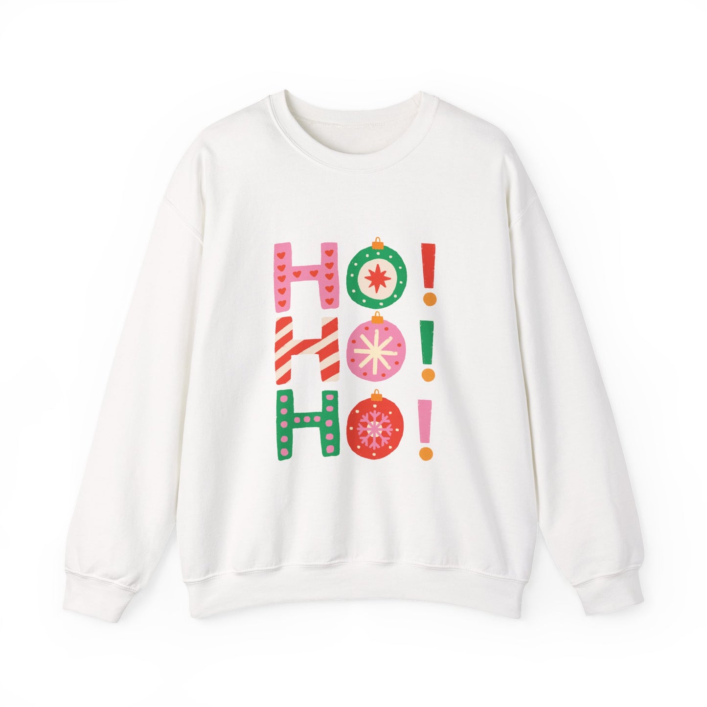 Colorful Ho Ho Ho Christmas Sweatshirt Cute Holiday Crewneck For Girlfriend Gift Fun Festive Pullover Winter Gift For Women Seasonal Top