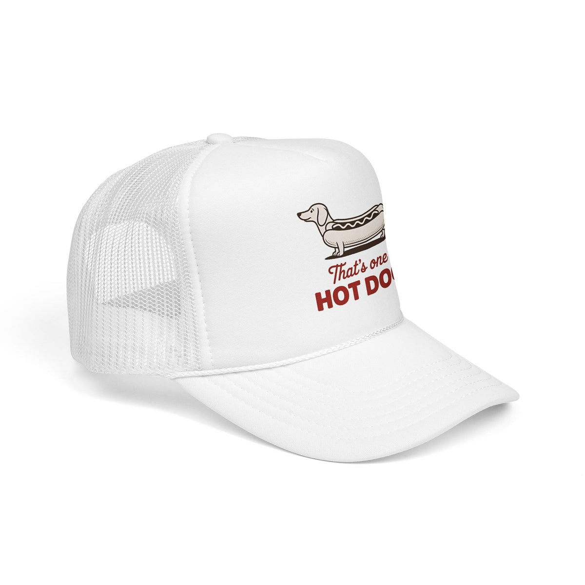 Hot Dog Trucker Hat For Outdoor Activities Funny Dachshund Cap for Summer Vacation Dog Lover Gift for Dad Cute Summer Hat BBQ Party Cap