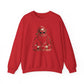Gold Santa Sweater Retro Christmas Sweatshirt Santa Pullover Vintage Holiday Jumper Festive Winter Apparel Cozy Gift For Women Pink Crewneck