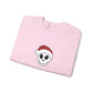 Embroidered Crewneck Christmas Sweatshirt Skeleton Jumper Santa Clause Embroidery Crewneck Skeleton Sweatshirt, Cute Holiday Jumper Xmas