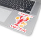 Funny Lobster Vinyl Sticker For Seafood Lover Gift Nautical Summer Decal For Italy Travel Sticker For Laptop Sticker For Foodie Gift Sticker