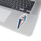 Patriotic Ice Cream Sticker for Summer Fun Decal Red White Blue USA Gift for Kids Sticker for Adults Laptop Notebook