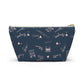 Paris Travel Accessory Pouch For Her Cute Makeup Bag Insert Navy Toiletry Organizer Parisian Decor Chic Pencil Case Present For Teen Girl