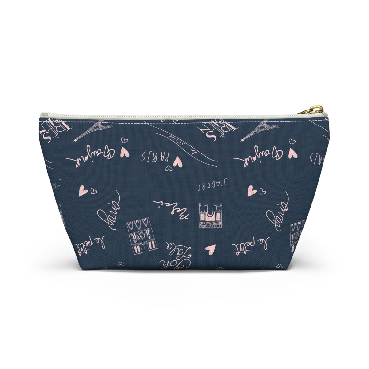 Paris Travel Accessory Pouch For Her Cute Makeup Bag Insert Navy Toiletry Organizer Parisian Decor Chic Pencil Case… – product image 8