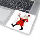 Festive Skeleton Santa Stickers Christmas Ghost Decal For Gift Giving, Floral Christmas Sticker Flower, Christmas Party Accessories Xmas