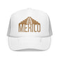 Embroidered Mexico Hat Gift For Travelers Cap Pyramid Embroidered Hat For Mexico Lovers Gift Golden Trucker Foam Mesh Cap Mexico Travel Gift