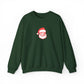 Embroidered Santa Sweatshirt For Christmas Outfit Cozy Christmas Crewneck Minimal Holiday Pullover Cute Winter Gift For Boyfriend Christmas