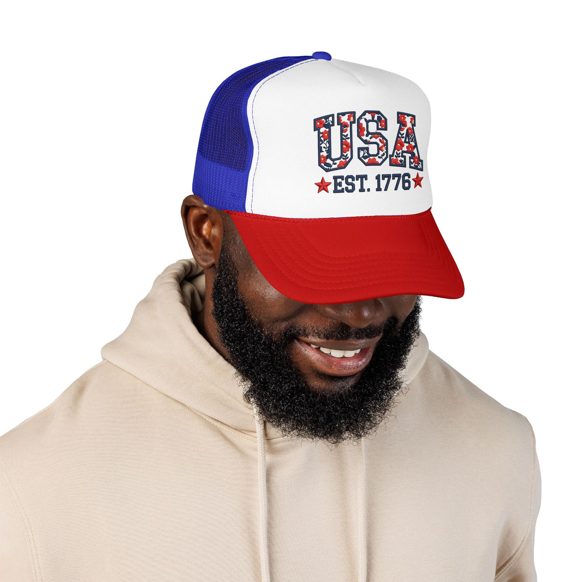 USA 250th Anniversary Hat For Anniversary Gift America 250 Cap 4th Of July Hat for Womens Patriotic Floral Cap Gift For Outdppr Activities