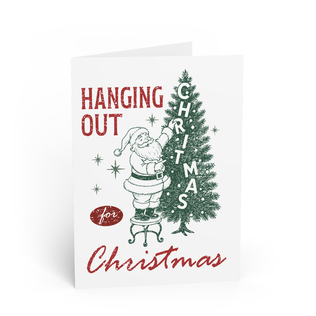 Funny Christmas Card For Friendmas Vintage Holiday Greeting Card For Friend Gift Retro Santa Xmas Card Festive Seasonal Note Card For Her