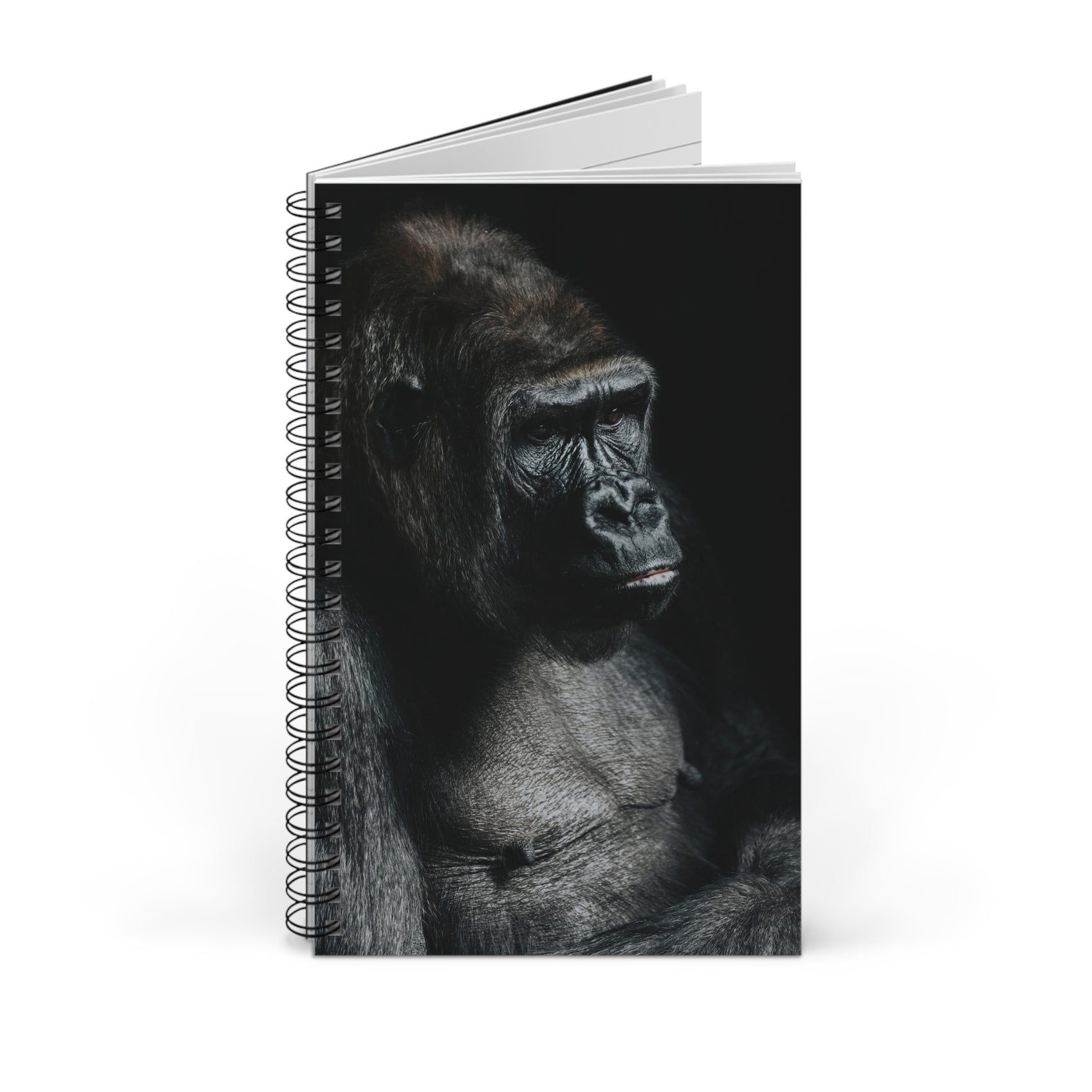Gorilla Spiral Notebook Wildlife Gift Safari Journal Nature Lover Present Primate Study Stationery Animal Research Desk Companion Study Aid