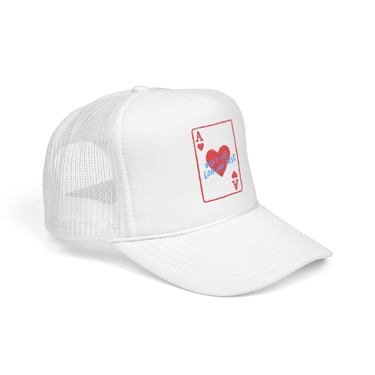Self Love Trucker Hat Embroidered Ace Cap Womens Confidence Headwear Adjustable Foam Snapback Meaningful Birthday Present Positive Style