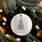 Christmas Tree Ornament For New Home Gift Neutral Holiday Keepsake For First Christmas Boho Tree Decor For Mom Gift Sage Green Ornament