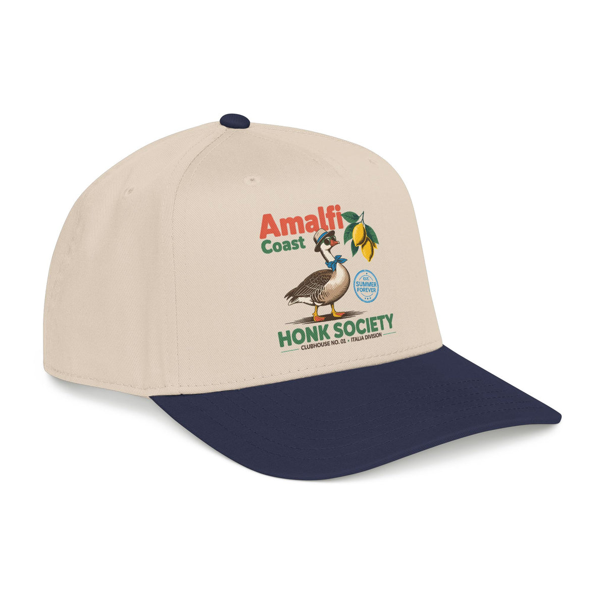 Amalfi Coast Hat Italian Summer Cap Lemon Travel Hat Coastal Vacation Outfit Europe Trip Hat Cute Travel Gift Seaside Style Cap Gift For Him