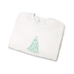 Christmas Bow Tree Sweatshirt Gift For Wife Holiday Crewneck Seasonal Winter Present For Sister Minimal Coquette Pullover Cozy December