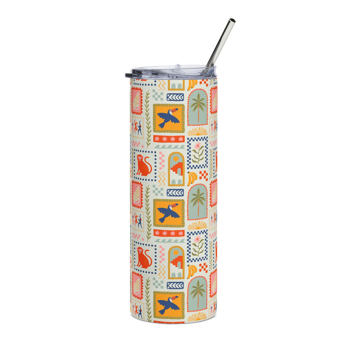 Portugal Tumbler Gift For Traveler Beach Mug Present For Girlfriend Mediterranean Aesthetic Italy Lover Gift Sunny Coastal Summer Style Cup