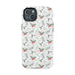 Holly Berry Christmas Phone Case Gift For Sister Magnetic iPhone Cover Winter Botanical Pattern Tough Protective Accessory For Her Style
