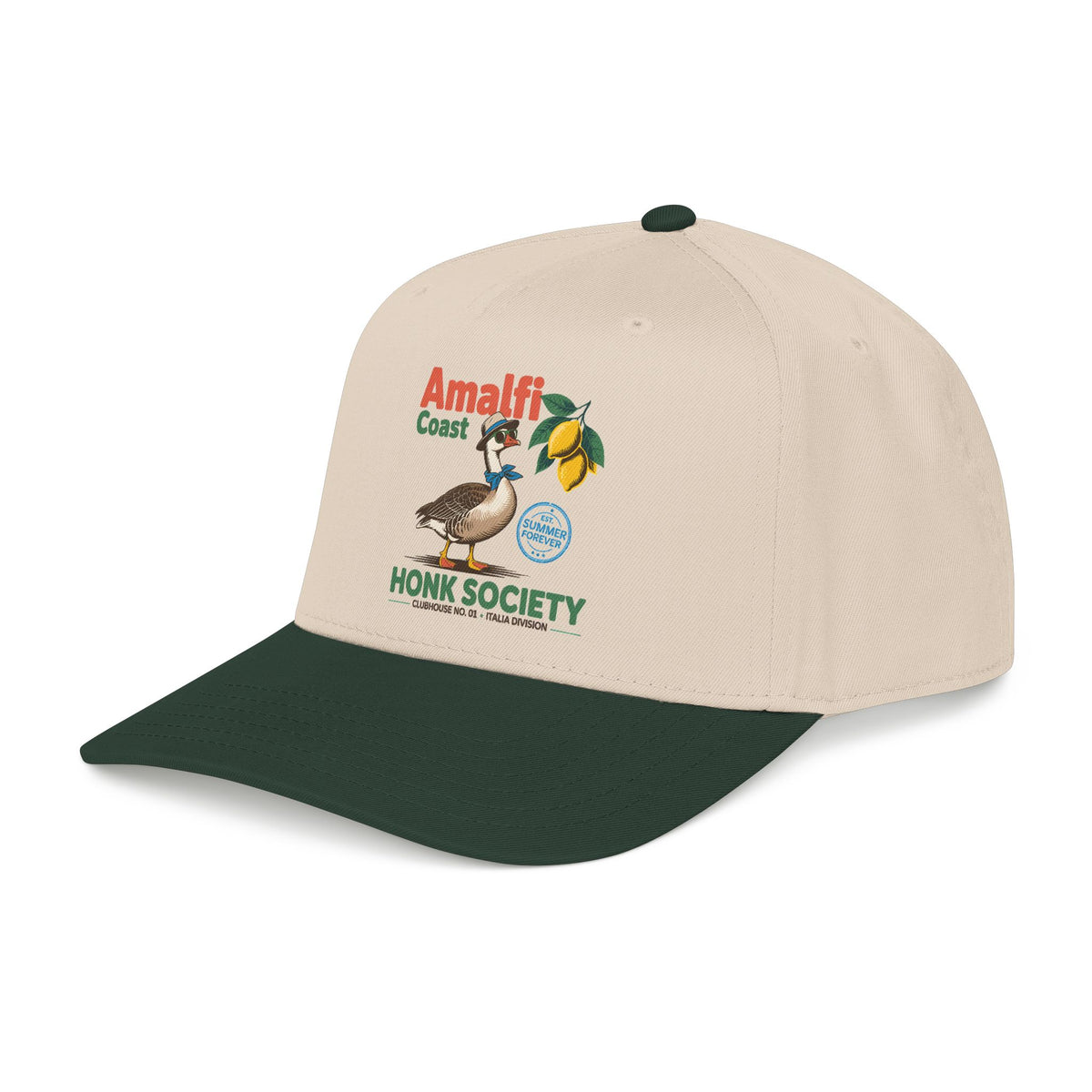 Amalfi Coast Hat Italian Summer Cap Lemon Travel Hat Coastal Vacation Outfit Europe Trip Hat Cute Travel Gift Seaside Style Cap Gift For Him