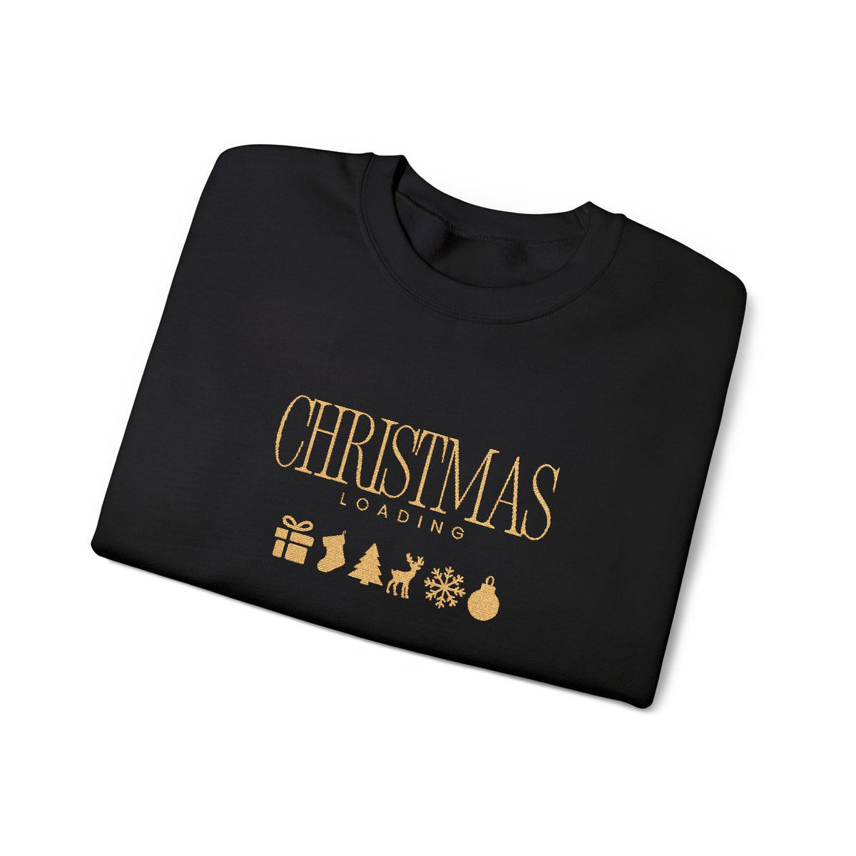 Christmas Loading Sweatshirt Gift For Wife Holiday Crewneck Seasonal Winter Present For Sister Modern Graphic Pullover Festive Top For Mom