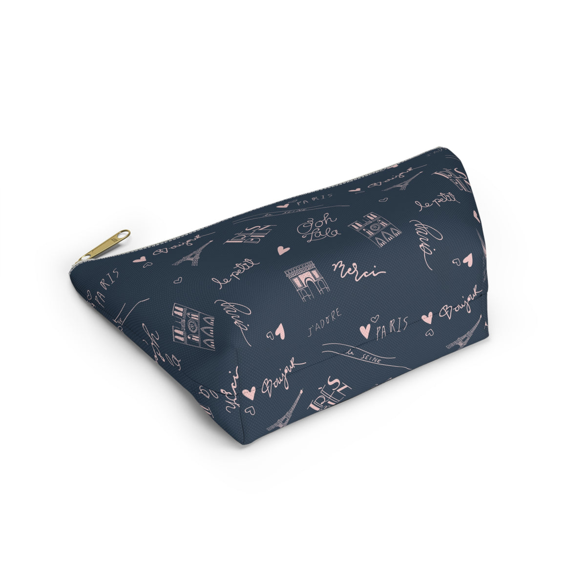Paris Travel Accessory Pouch For Her Cute Makeup Bag Insert Navy Toiletry Organizer Parisian Decor Chic Pencil Case… – product image 11