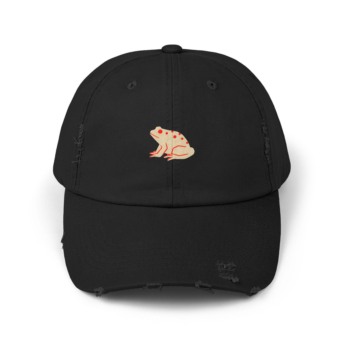 Frog Hat Gift For Frog Lover Retro Distressed Cap Vintage Frog Cap For Animal Lover Gift Vintage Casual Hat For Birthday Gift Outdoors