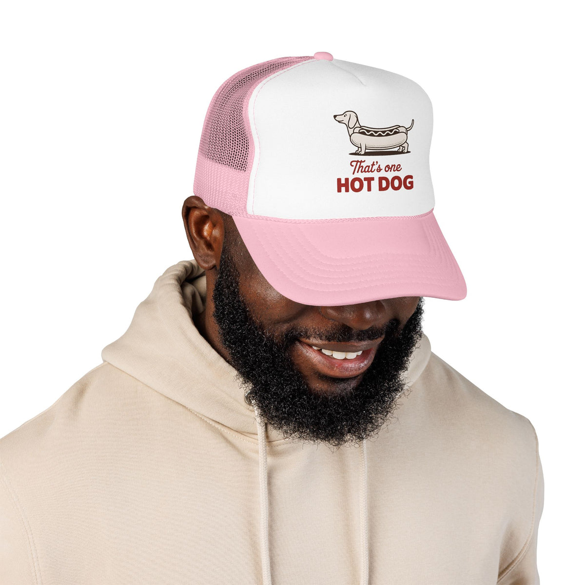 Hot Dog Trucker Hat For Outdoor Activities Funny Dachshund Cap for Summer Vacation Dog Lover Gift for Dad Cute Summer Hat BBQ Party Cap
