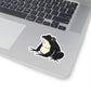 Minimal Frog Vinyl Sticker For Laptop Japanese Kawaii Gift Idea Animal Journal Sticker Water Bottle Decor Creative Planner Gift For Student